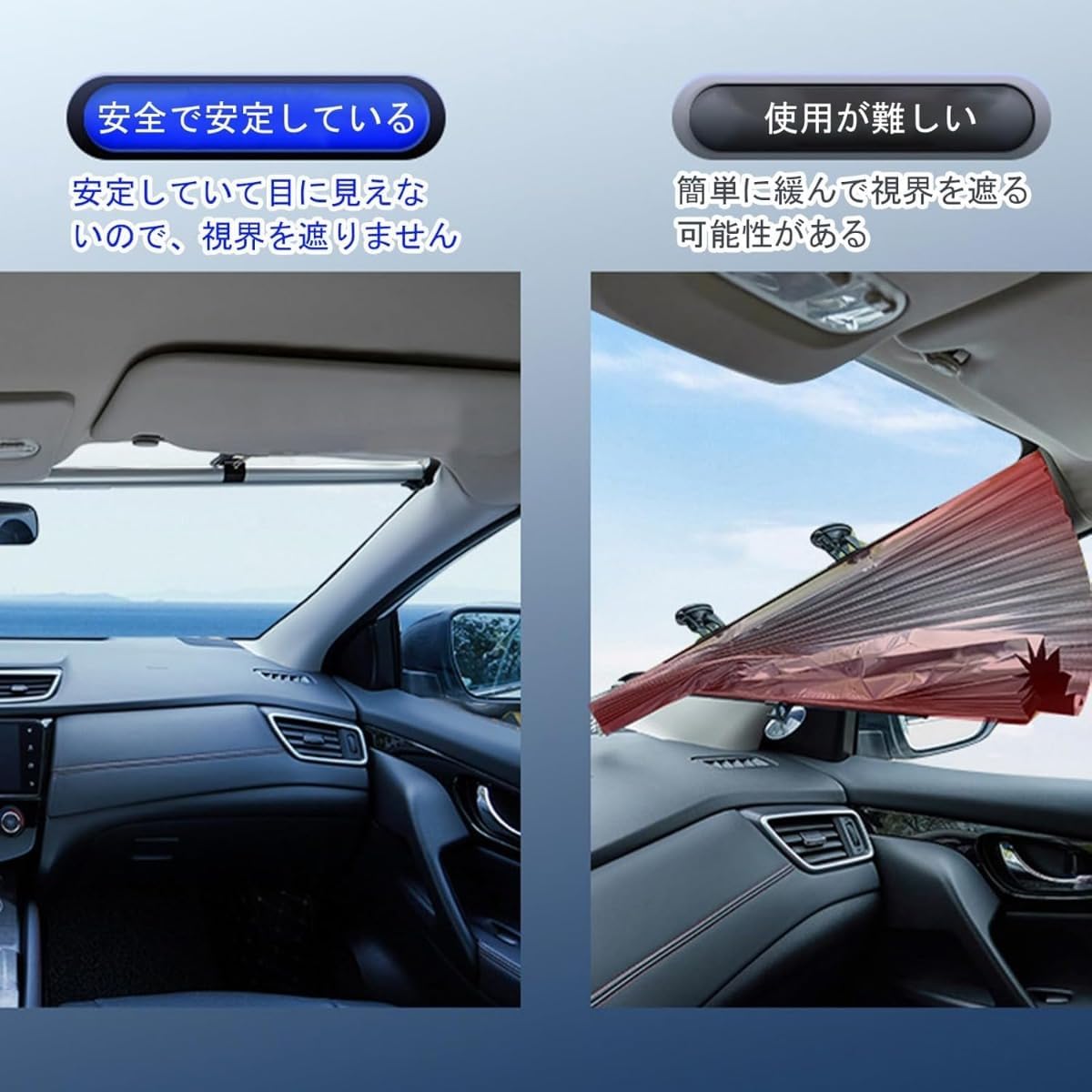 リアクォーターサイドウィンドウスクープルーバーサンシェードカバー